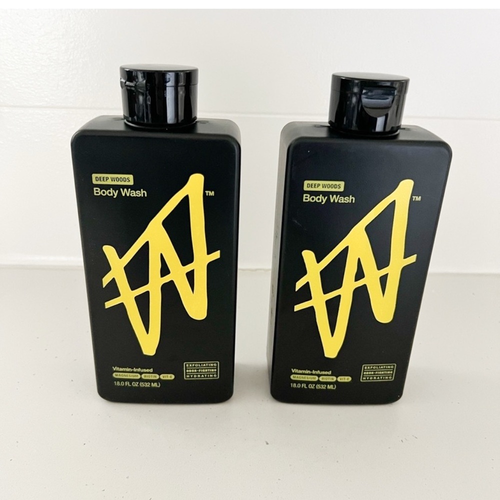 NEW W by Jake Paul Deep Woods Body Wash Bundle 2 Bottles 18 oz Men’s Grooming